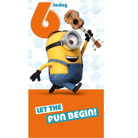 6 Today Minions Birthday Card 